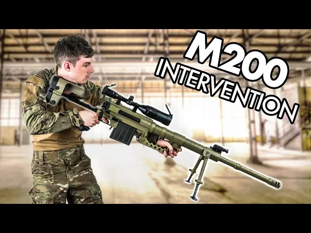 m200 cheytac intervention - 10kg airsoft sniper gameplay